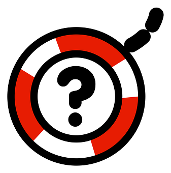 Abstract Question Mark Bullseye PNG image