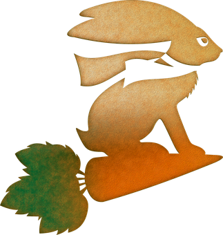 Abstract Rabbit Art PNG image