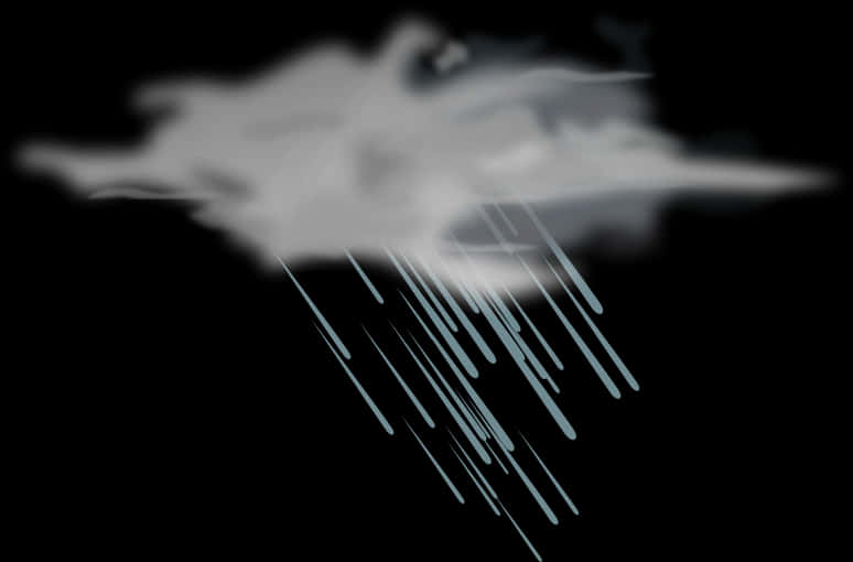 Abstract Rain Cloud Illustration PNG image