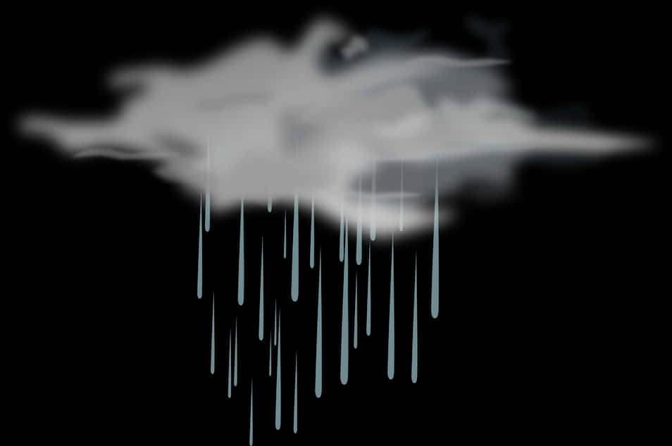 Abstract Rain Cloud Illustration PNG image
