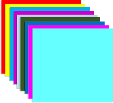 Abstract Rainbow Colored Sheets PNG image