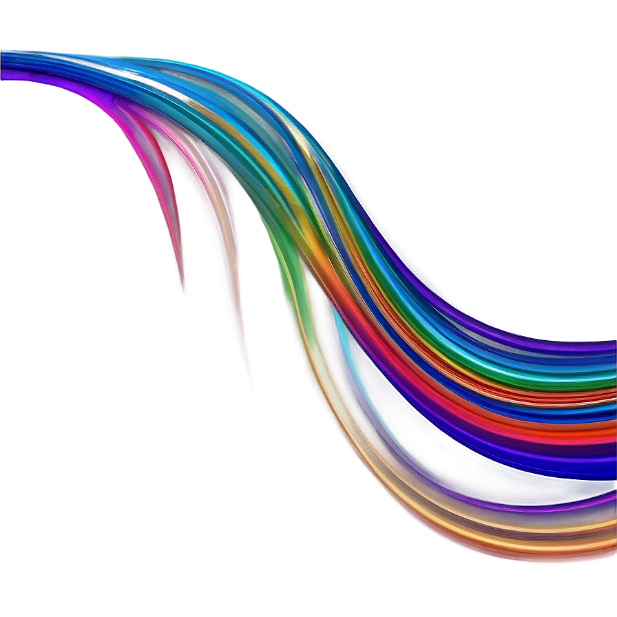 Abstract Rainbow Wavy Lines Png Krh PNG image