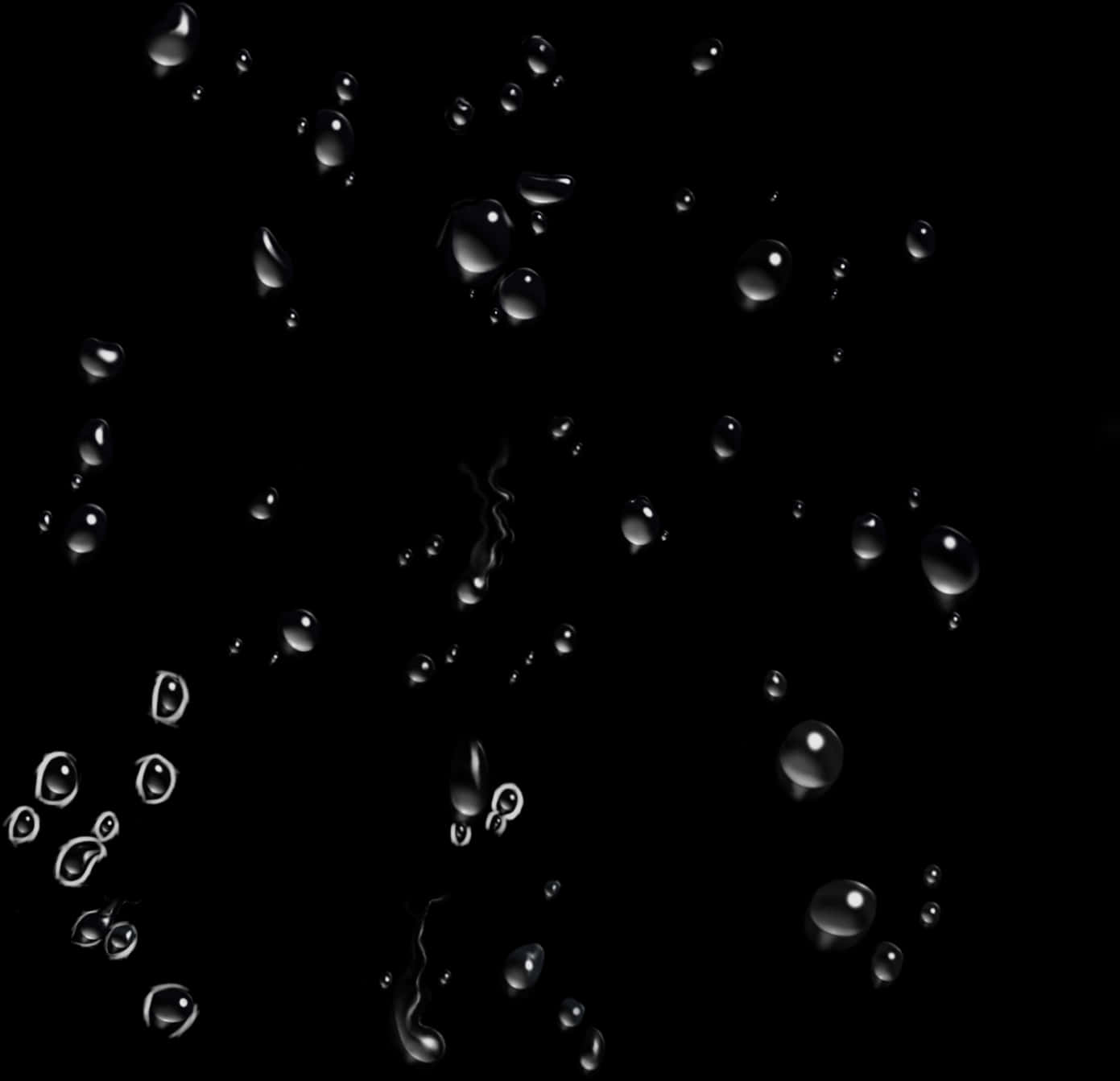 Abstract Raindropson Glass PNG image