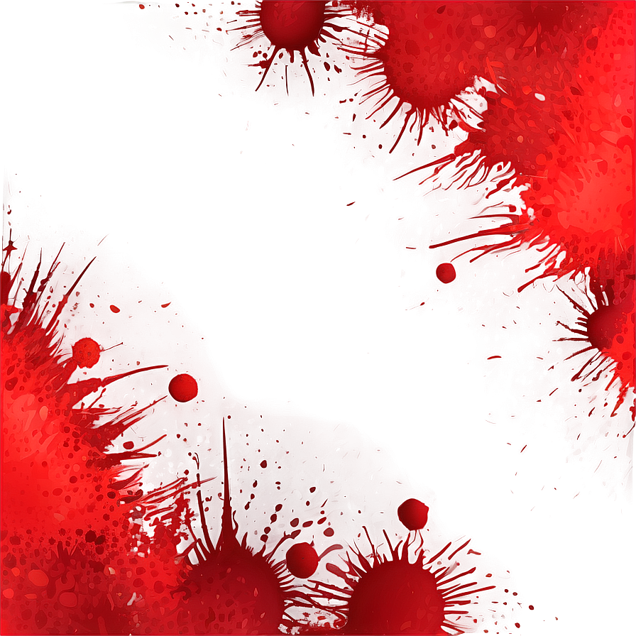 Abstract Red Blob Splatter Png 06262024 PNG image