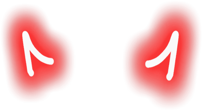 Abstract Red Blobs Artwork PNG image