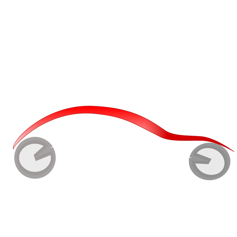 Abstract Red Car Silhouette PNG image