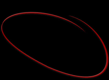 Abstract Red Circleon Black Background PNG image