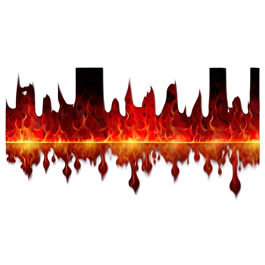 Abstract Red Fire Design Png 06252024 PNG image