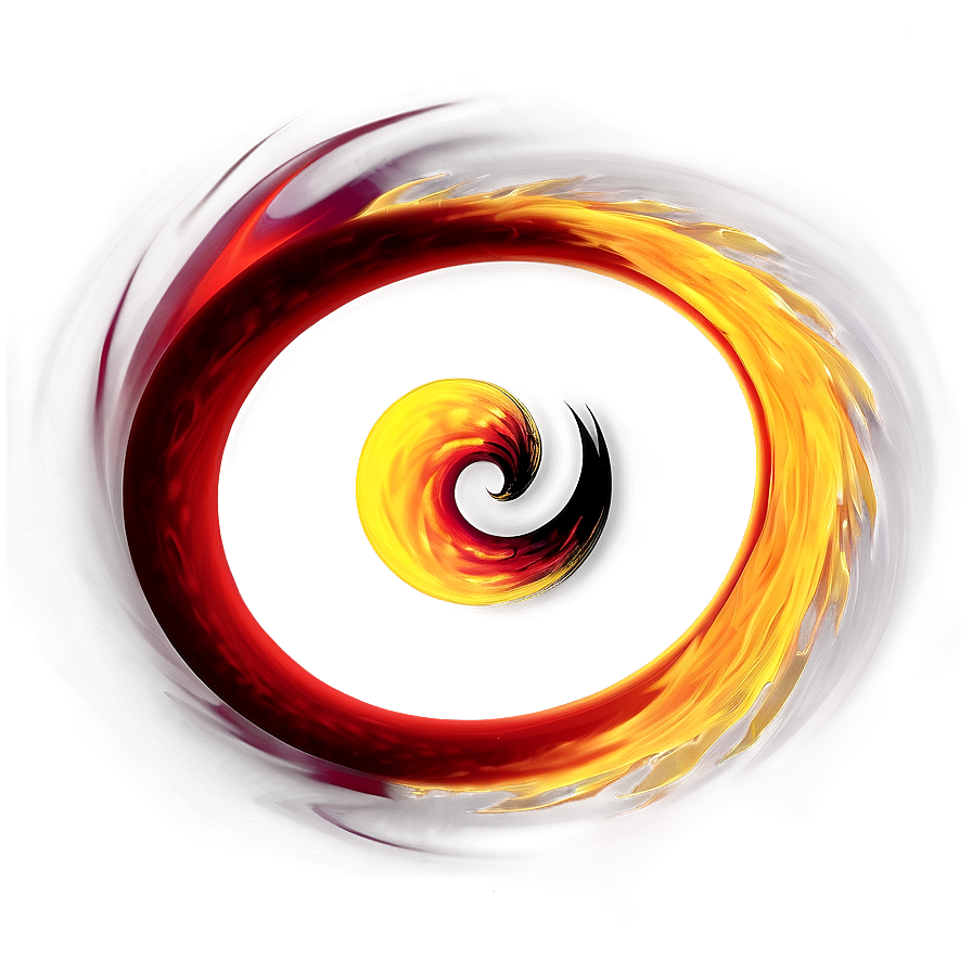 Abstract Red Fire Swirl Png 06252024 PNG image