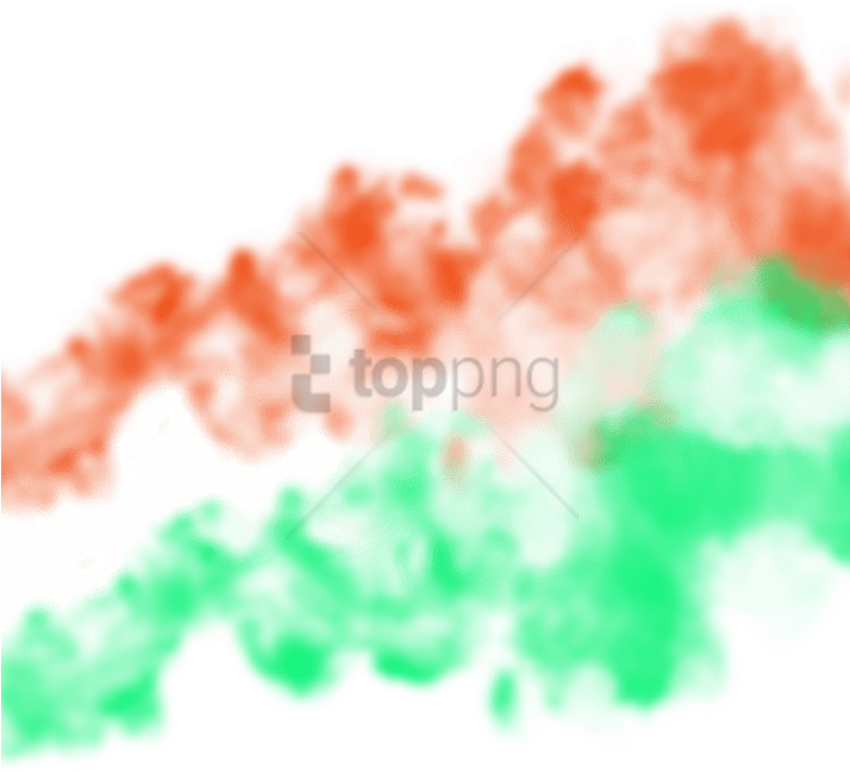 Abstract Red Green Smoke Design PNG image