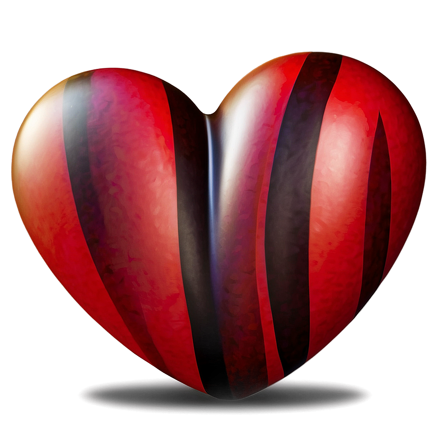 Abstract Red Heart Emoji Png 06262024 PNG image