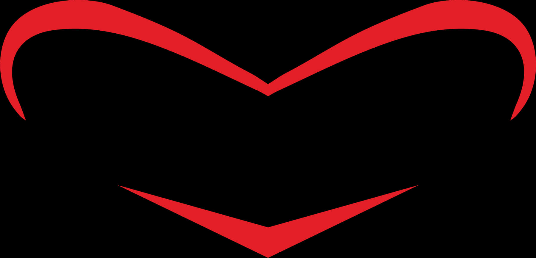 Abstract Red Heart Outline PNG image