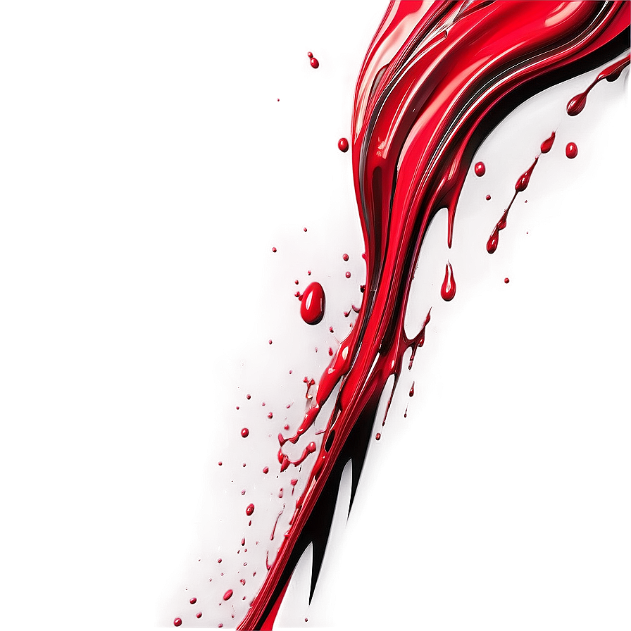 Abstract Red Splash Art Png 06202024 PNG image