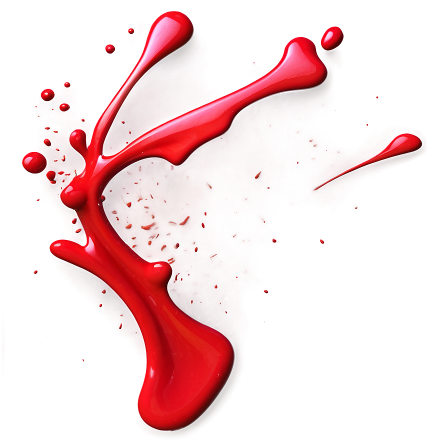 Abstract Red Splatter Splash Png 06132024 PNG image