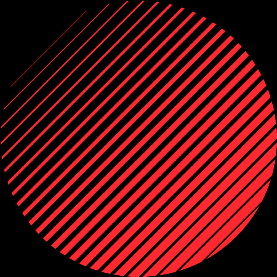 Abstract Red Striped Circle PNG image