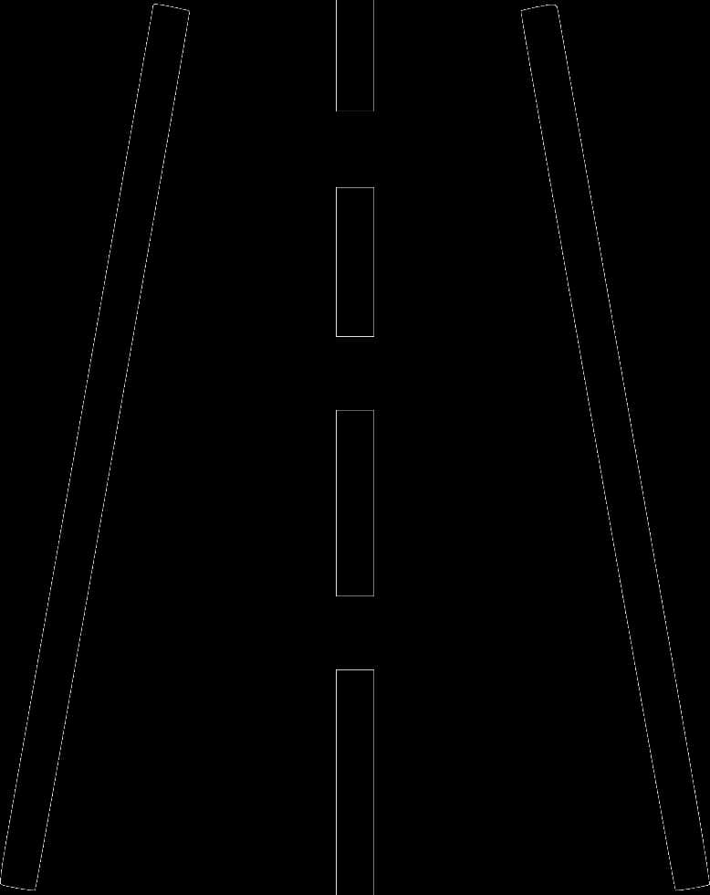 Abstract Roadway Black Background PNG image