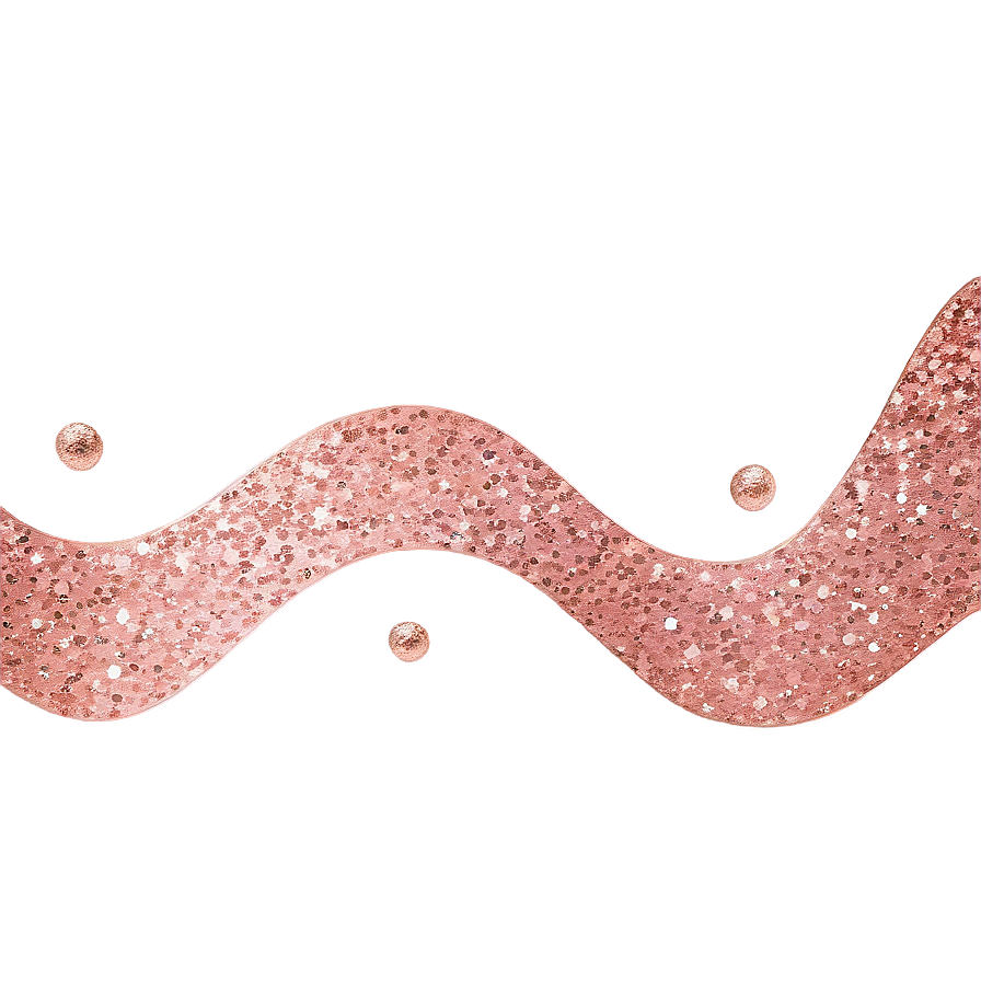 Abstract Rose Gold Glitter Waves Png 60 PNG image