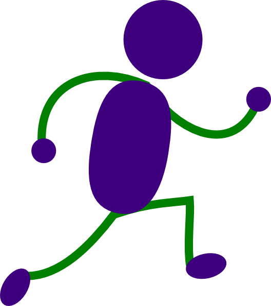 Abstract Running Figure Graphic PNG image