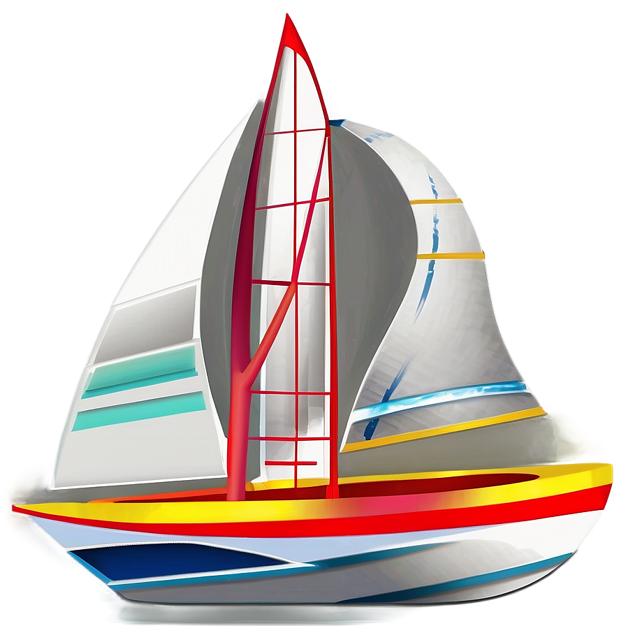 Abstract Sailboat Art Png Lvw45 PNG image