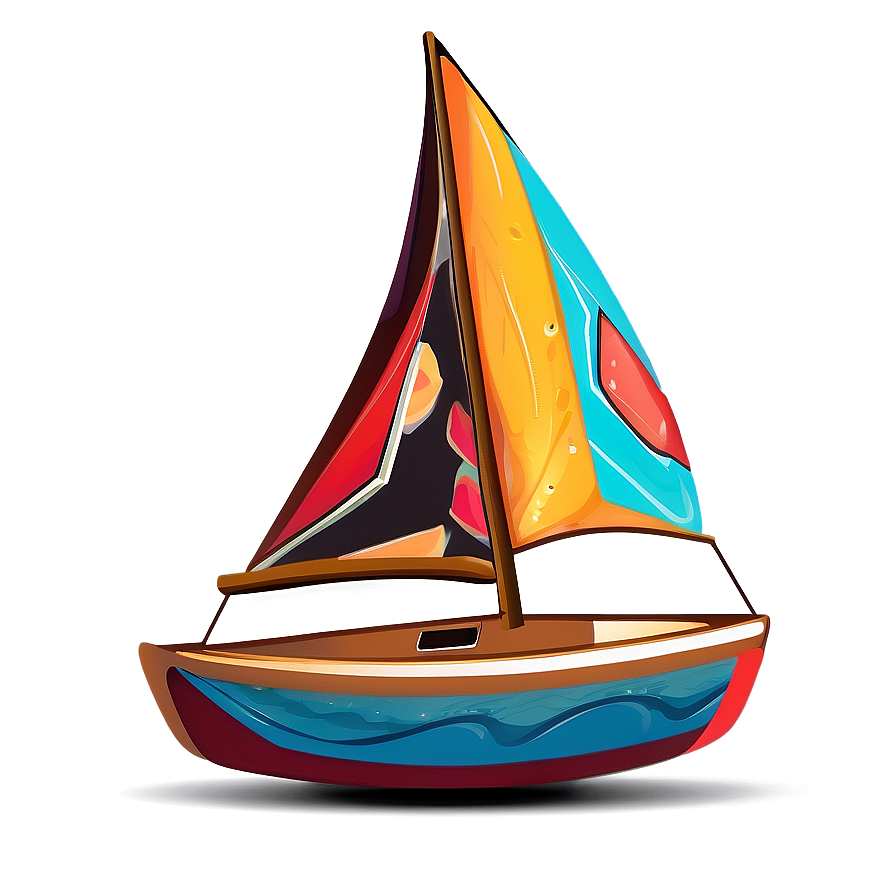 Abstract Sailboat Art Png Lyw PNG image