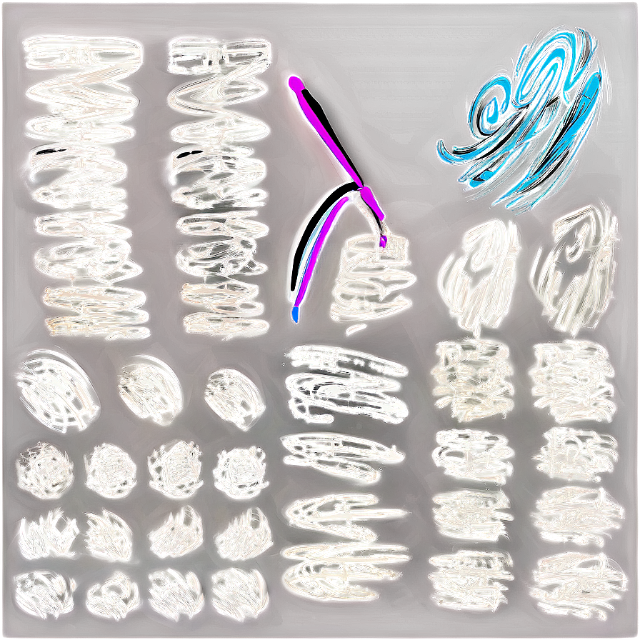 Abstract Scribble Brushes Png 69 PNG image