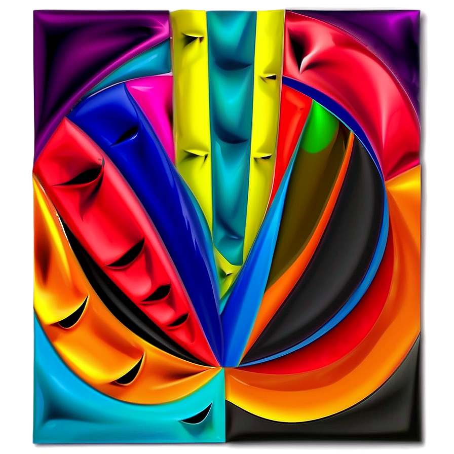 Abstract Shapes Artwork Png Vbq82 PNG image