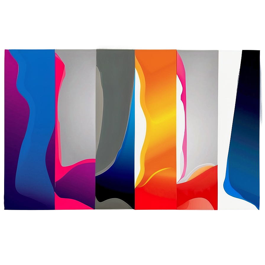 Abstract Shapes In Bold Colors Png Bke PNG image