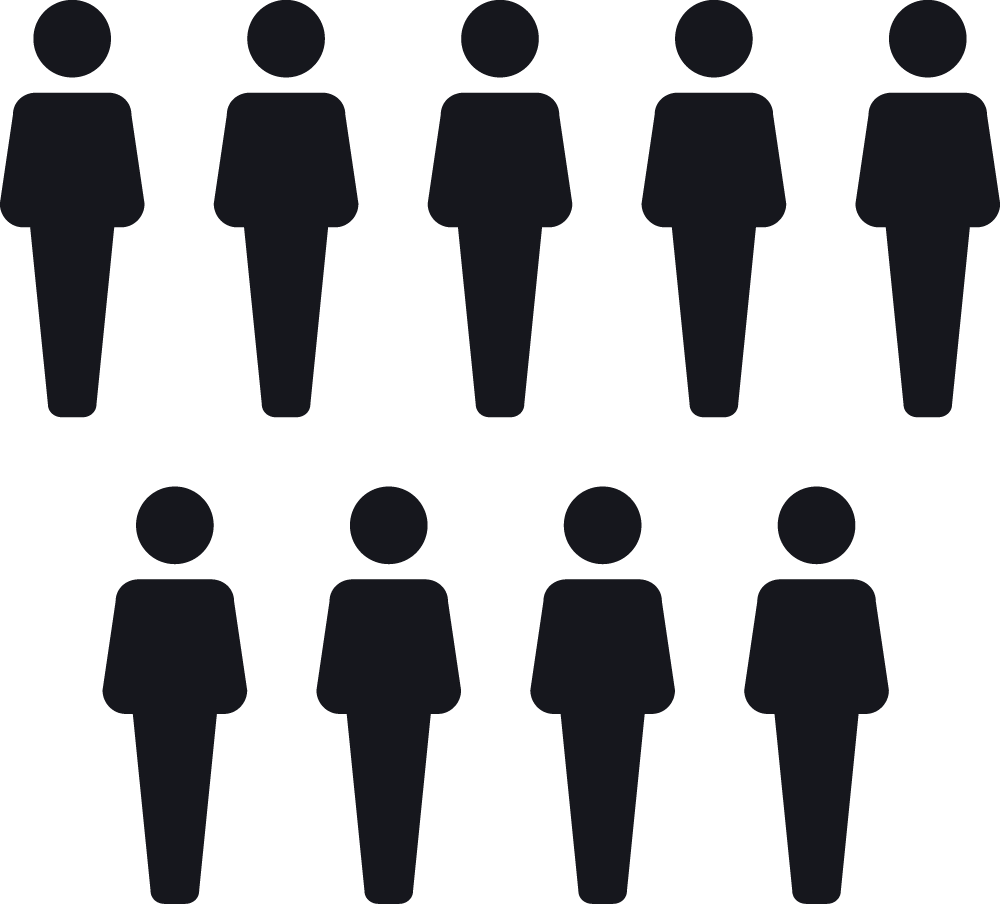 Abstract Silhouette Crowd PNG image