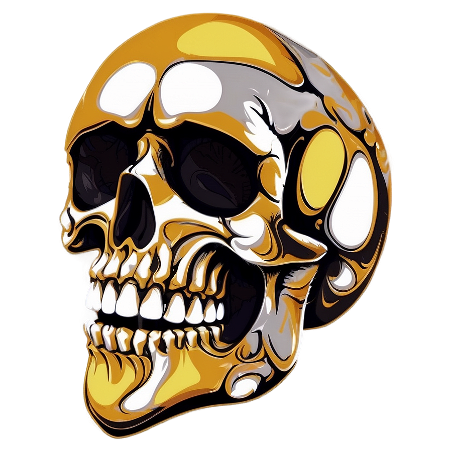 Abstract Skull Face Graphic Png Ifp68 PNG image