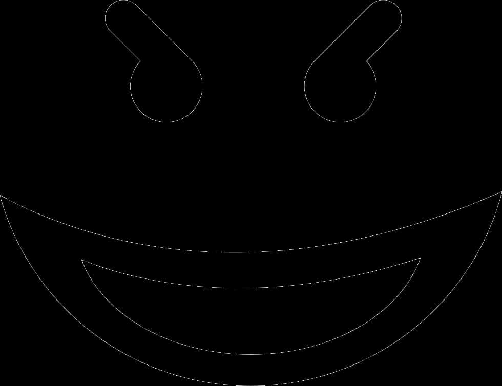 Abstract Smiley Face Outline PNG image