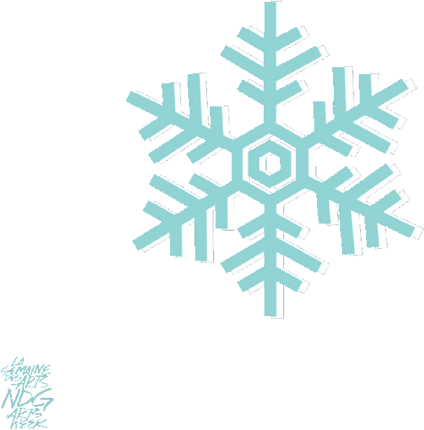 Abstract Snowflake Design Background PNG image