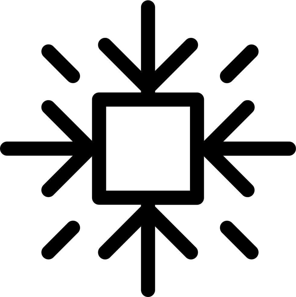 Abstract Snowflake Icon Black PNG image