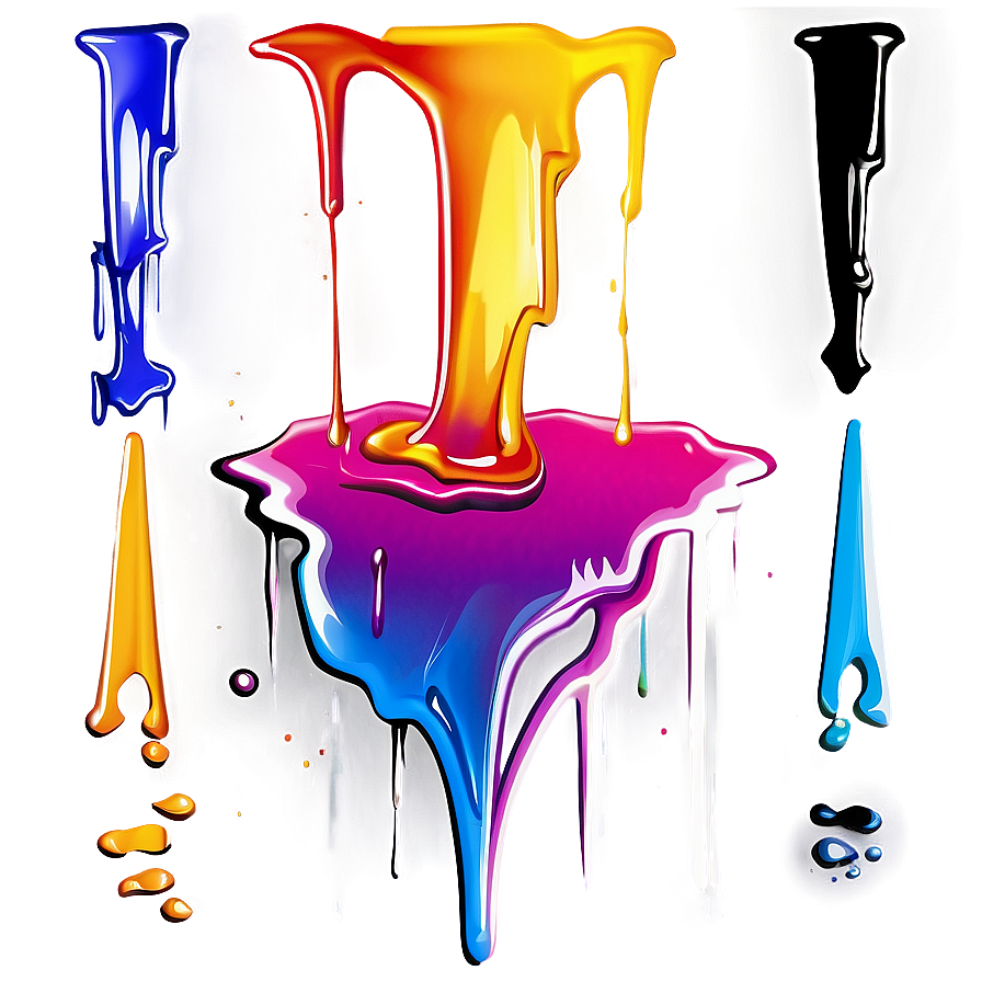 Abstract Spray Paint Drip Png Ciw37 PNG image