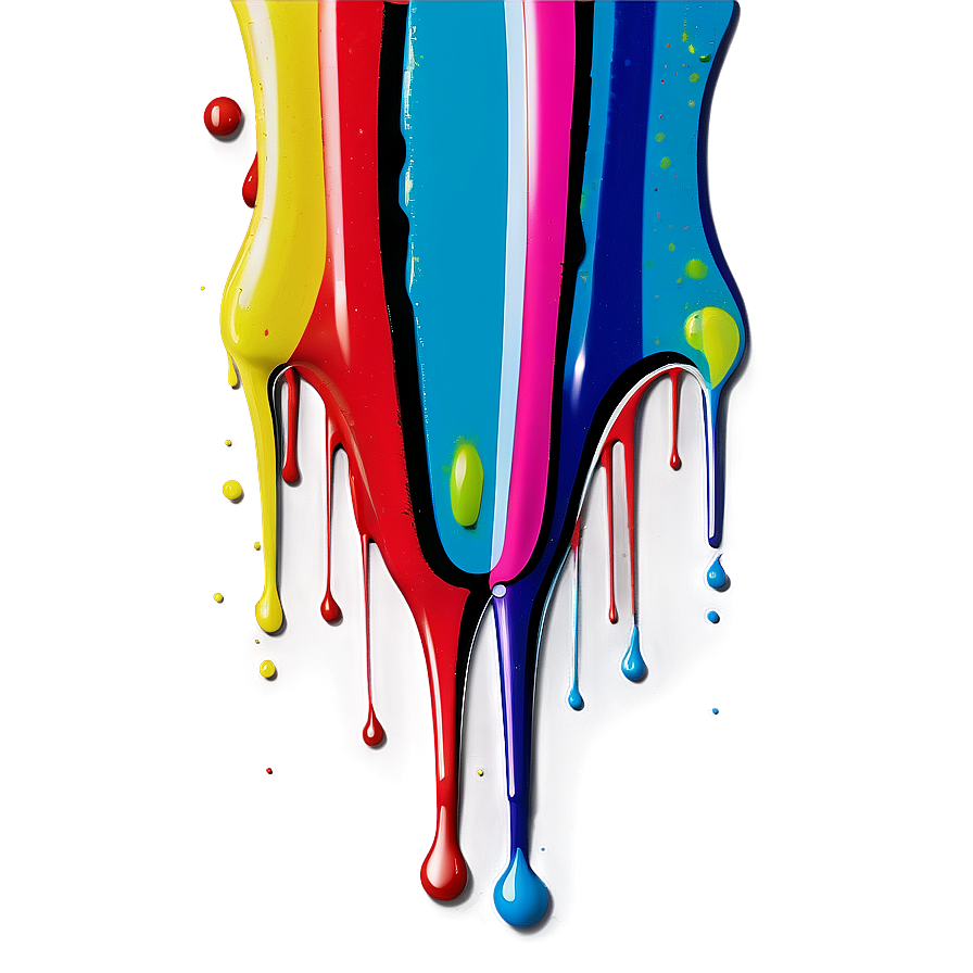 Abstract Spray Paint Drip Png Pob63 PNG image