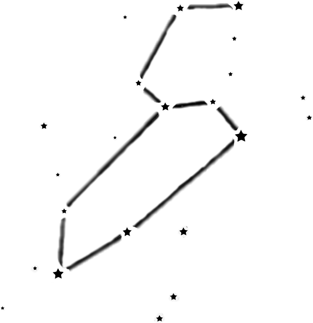 Abstract Star Constellation Drawing PNG image