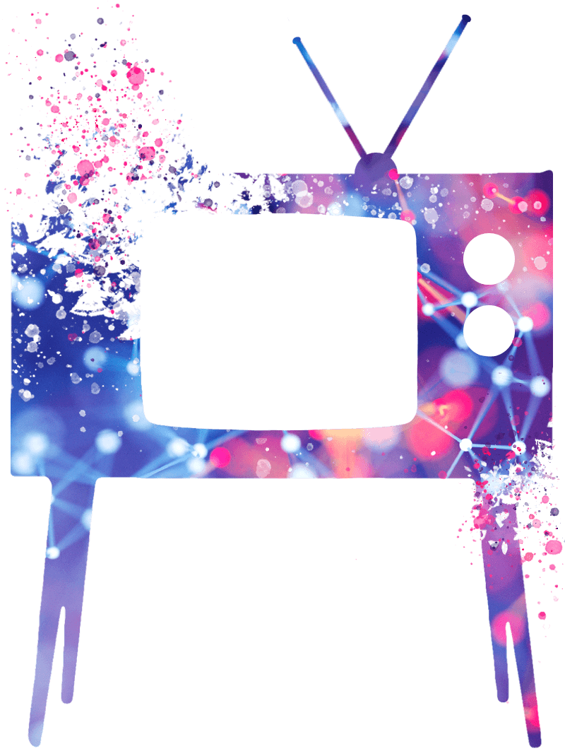 Abstract T V Paint Splash Background PNG image
