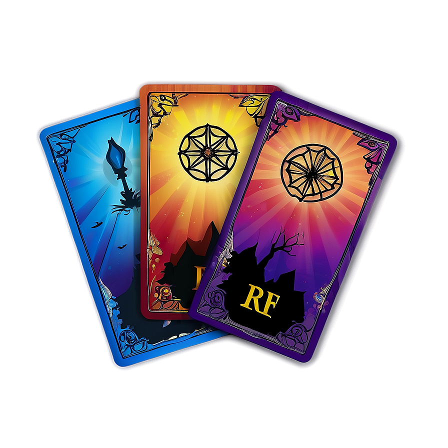 Abstract Tarot Cards Png Cdh7 PNG image