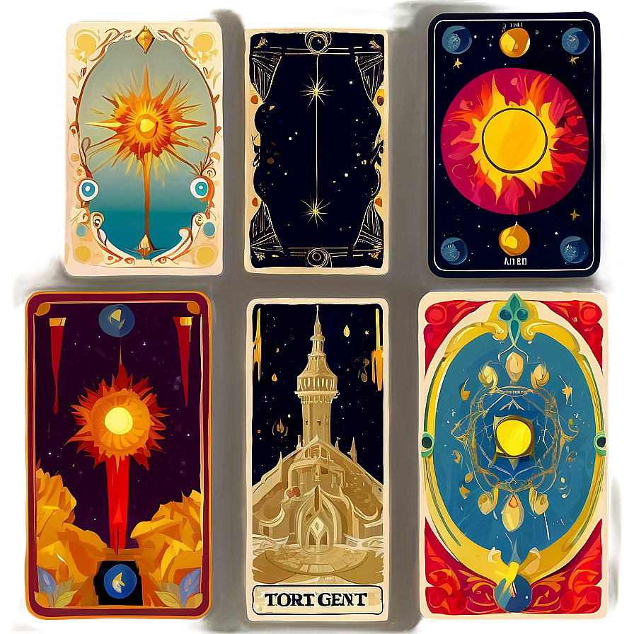 Abstract Tarot Cards Png Gsr PNG image