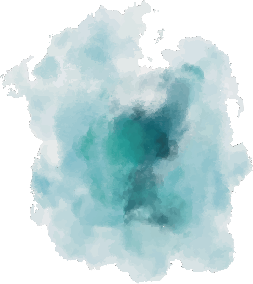 Abstract Teal Watercolor Background PNG image