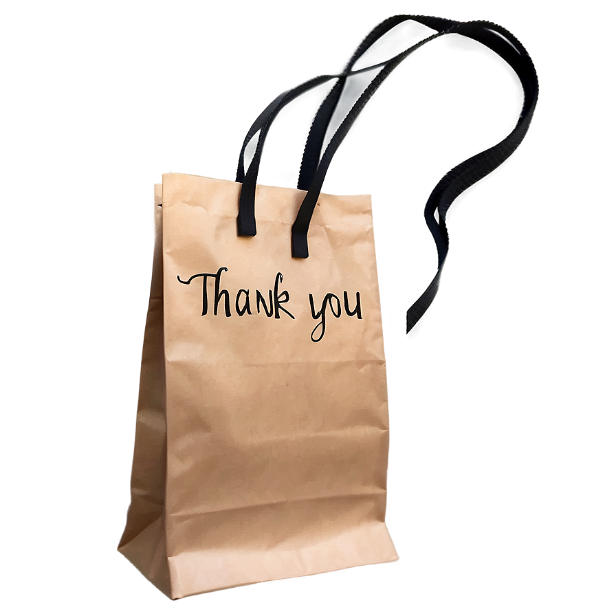 Abstract Thank You Bag Png 06292024 PNG image