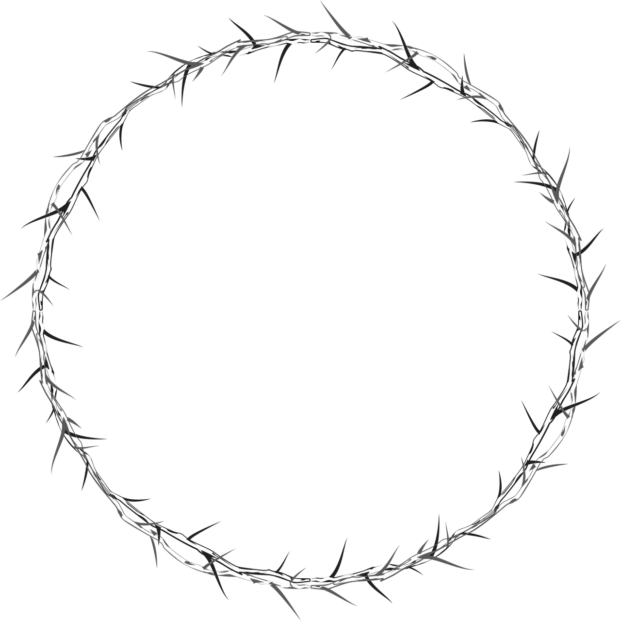 Abstract Thorn Circle Graphic PNG image