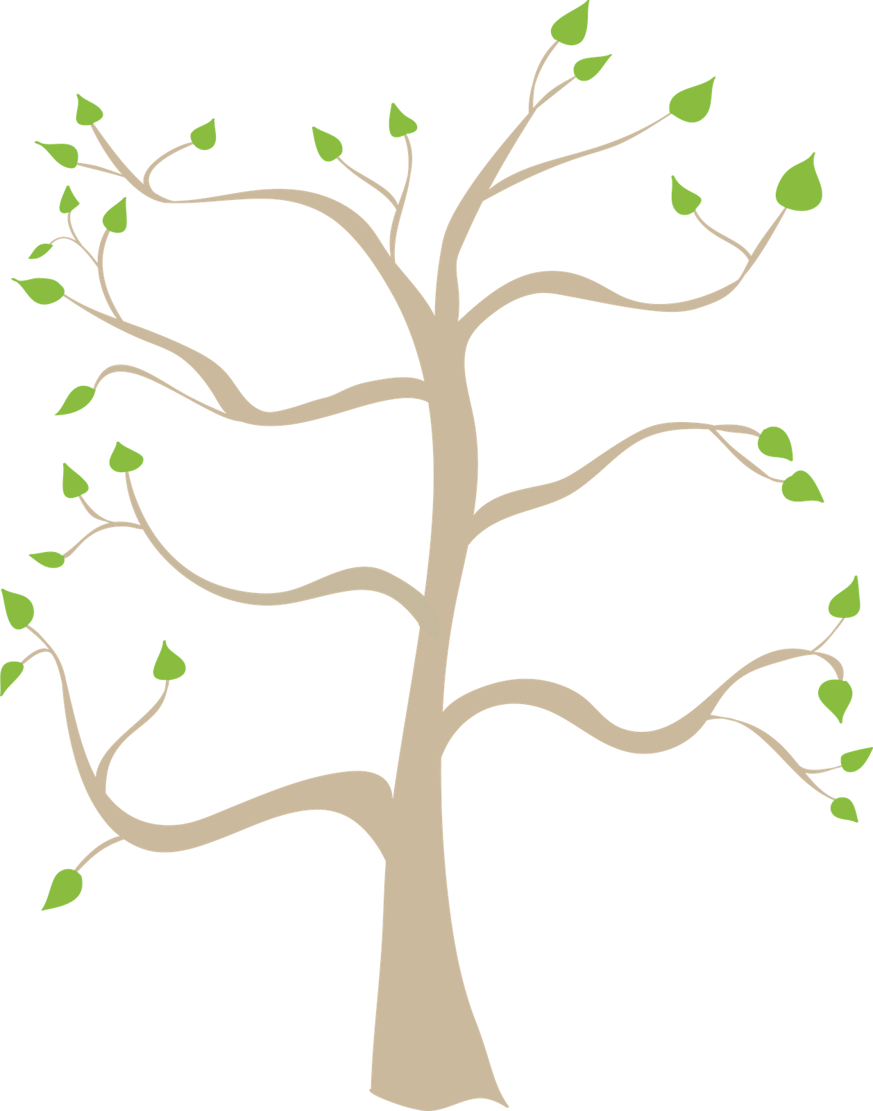 Abstract Tree Artwork PNG image