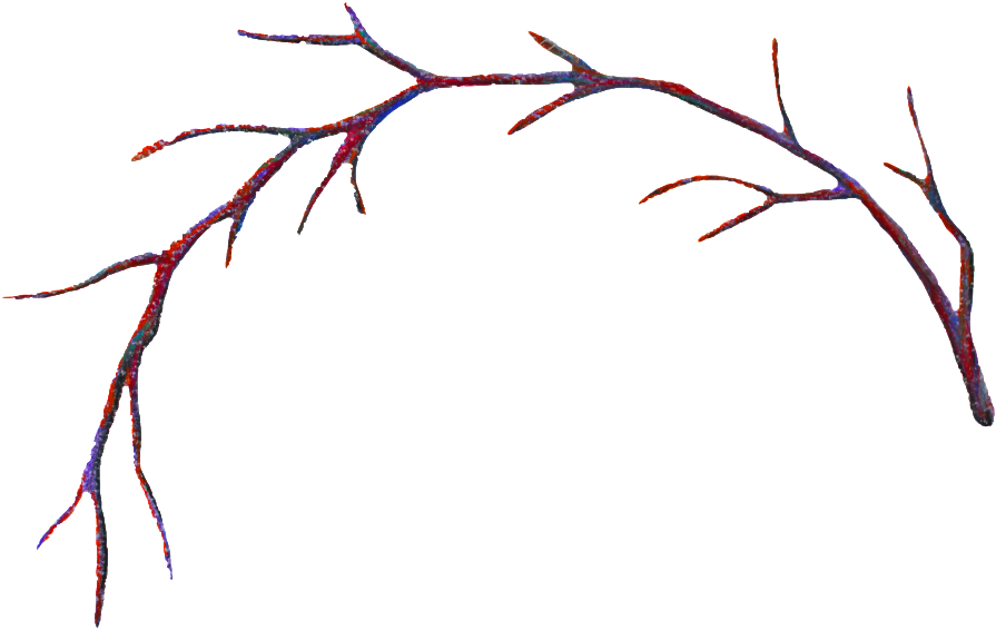 Abstract Tree Branch Artwork PNG image