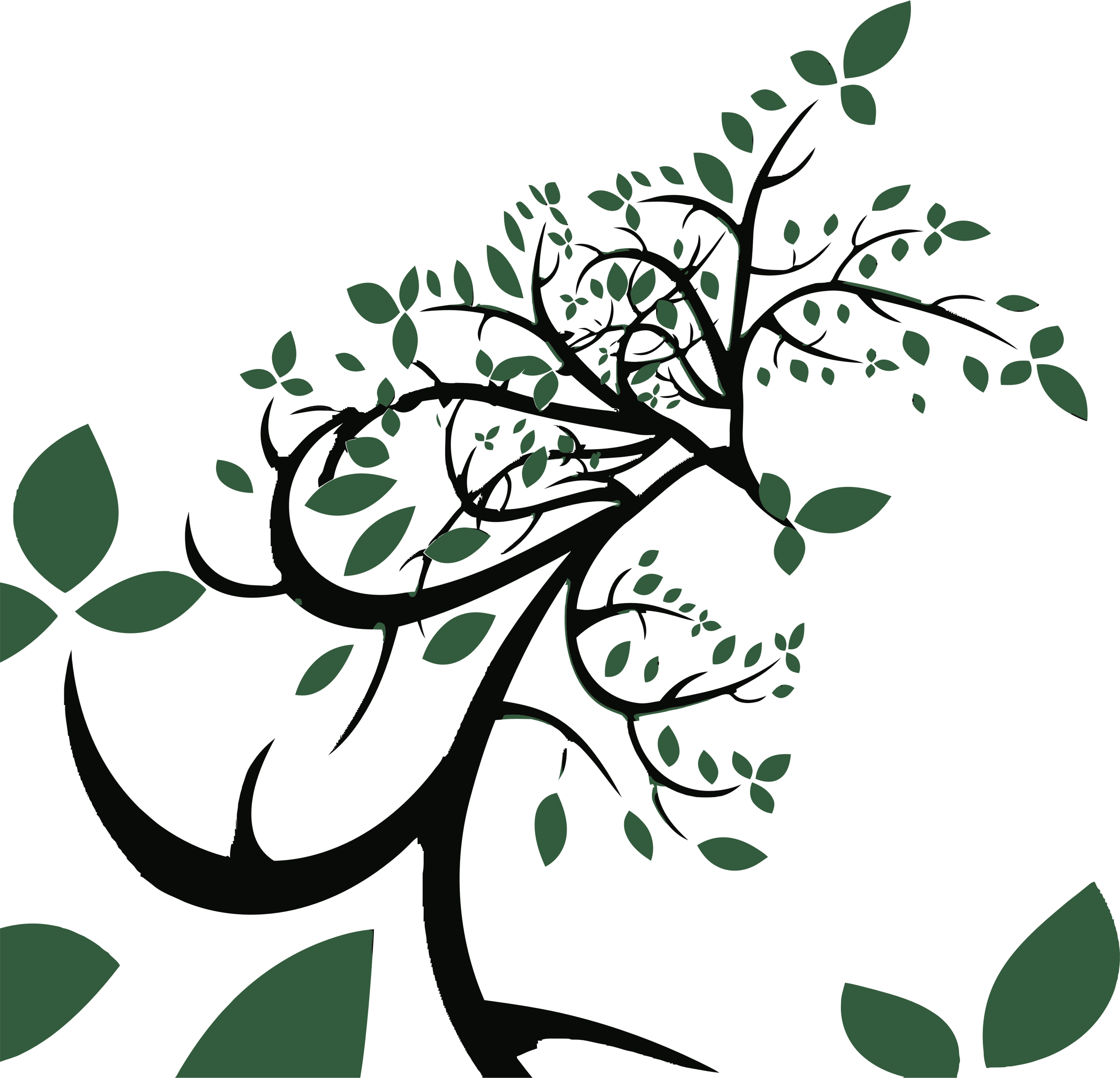 Abstract Tree Design PNG image