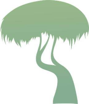 Abstract Tree Silhouette PNG image