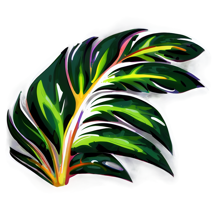 Abstract Tropical Plant Png 36 PNG image