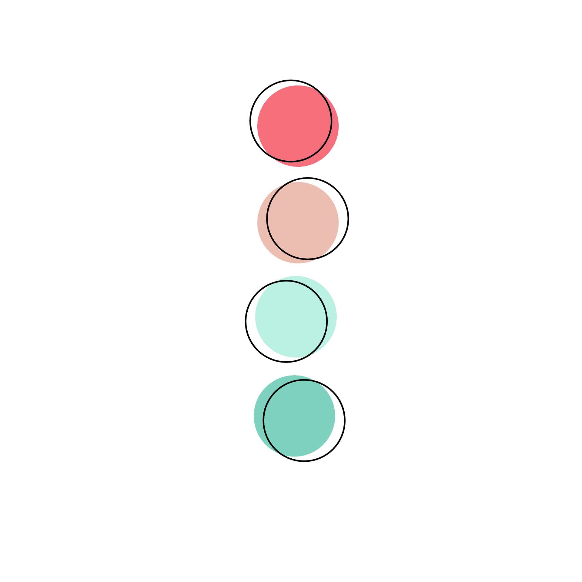 Abstract Vertical Circles Design PNG image