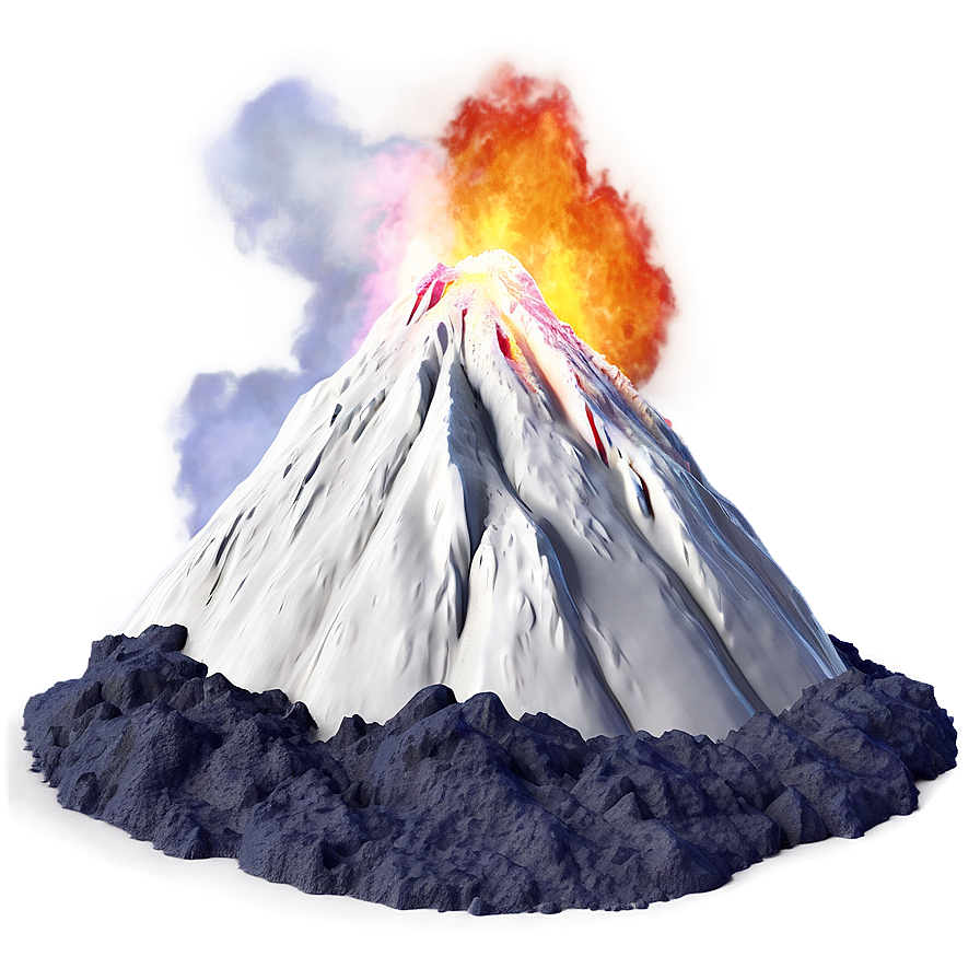 Abstract Volcano Art Png 05232024 PNG image