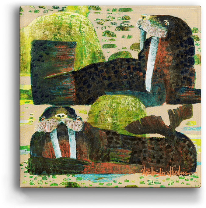 Abstract Walrus Artwork PNG image