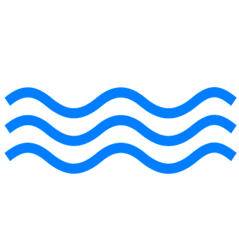 Abstract Water Waves Icon PNG image